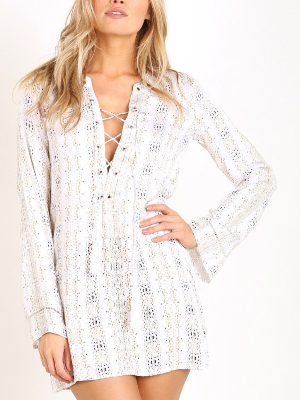 Faithful the Brand Roman Dress Oasis Print Size Small